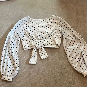 Revolve Superdown Polka Dot Shirt